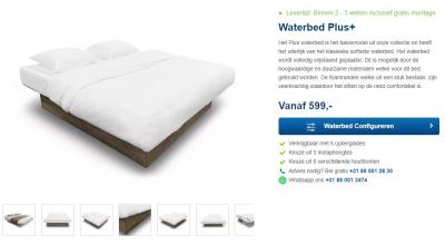 Waterbed configureren met de online waterbed configurator