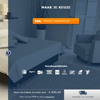 Waterbed configureren met de online waterbed configurator